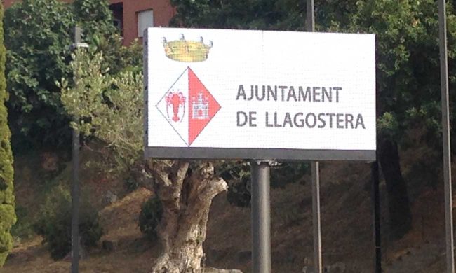 pantalla informativa para el ayuntamiento de Llagostera