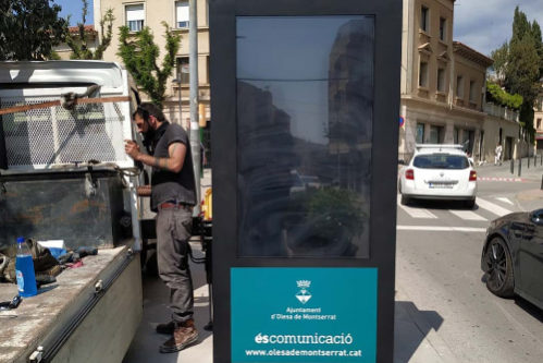 kioskos digitales Kiosko digital instalado para el Ayuntamiento d'Diesa de Montserrat