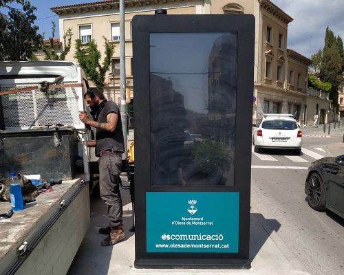 kioskos digitales Kiosko digital instalado para el Ayuntamiento d'Diesa de Montserrat