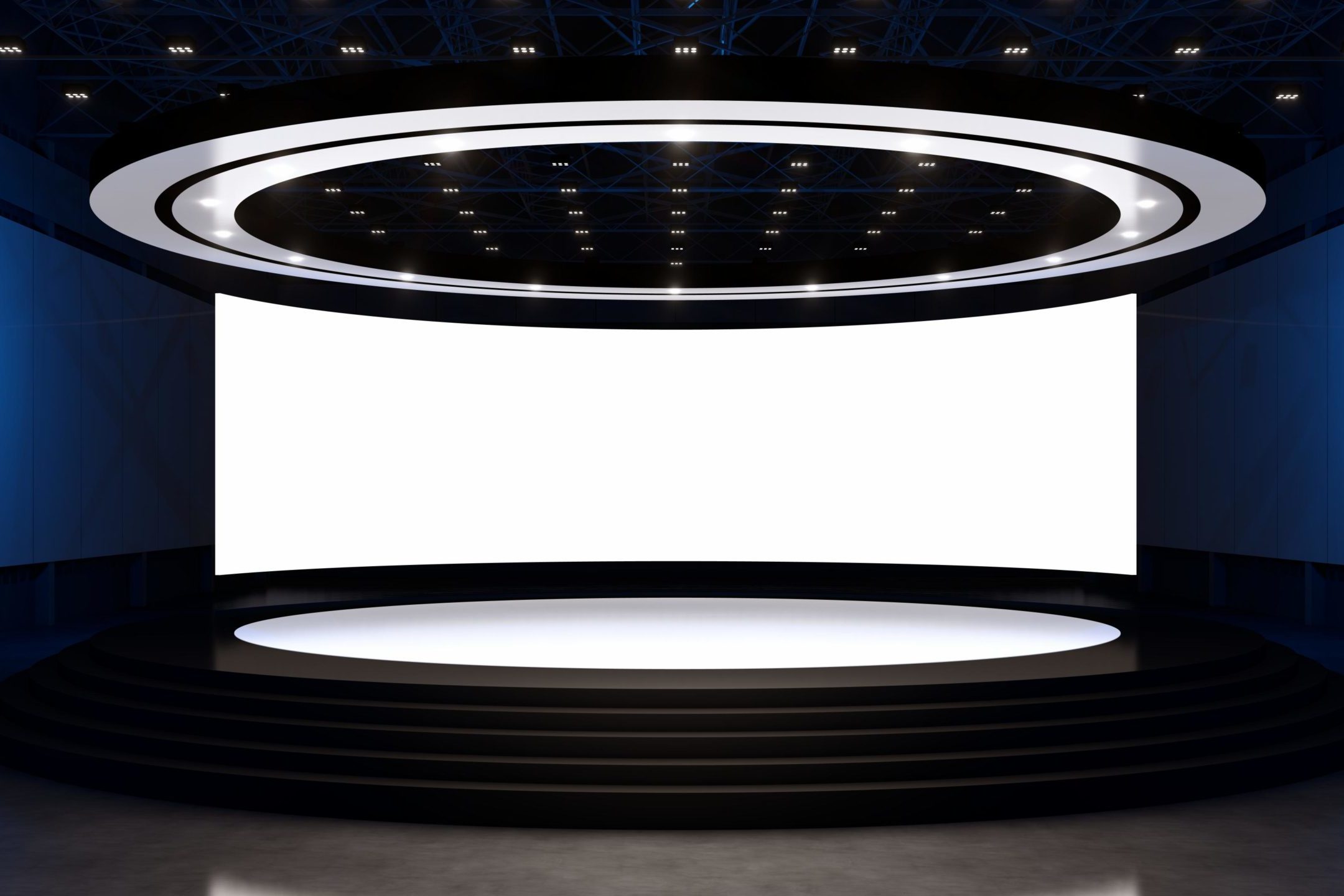 pantalla de leds curva