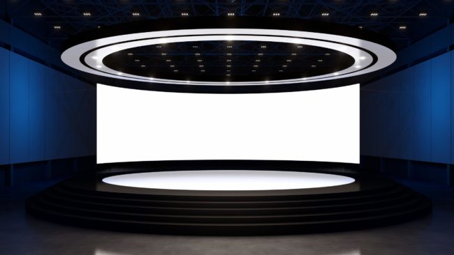 pantalla de leds curva