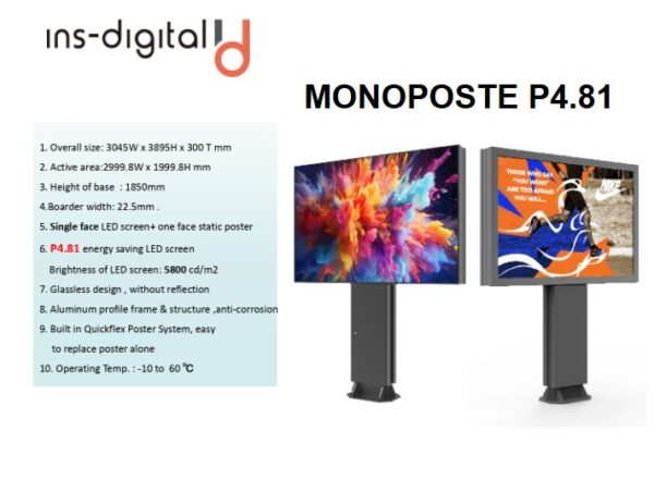 MONOPOSTE PANTALLA LED - Imagen 3